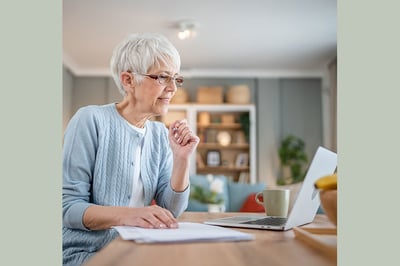Senior-caucasian-woman-use-laptop-computer-at-home
